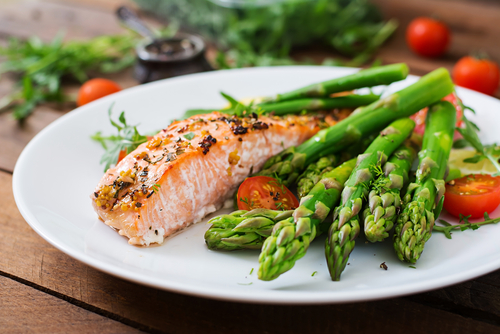 healthy fitness foods : salmon