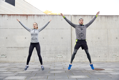 fat burning exercises to melt your winter waistline : jumping jacks