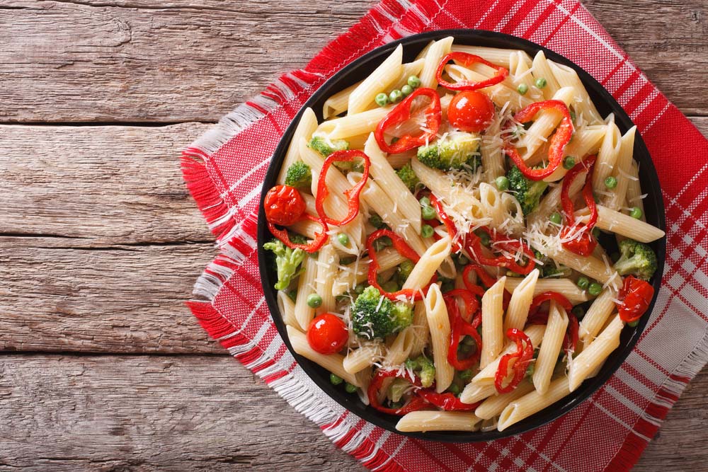 alimentation vegetarienne : penne primavera